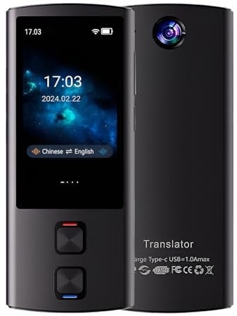 Gotrain Sprachübersetzer Gerät 138 Sprachen Online Übersetzungsgerät Echtzeit-Übersetzung, WLAN/Hotspot/Offline-Modus Foto Übersetzung für Business Lernreisen