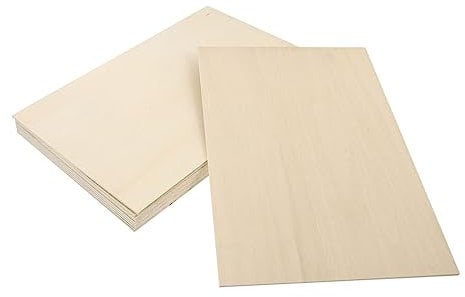 DIYEAH 10St Planke Hartholz Sperrholz Quadrate Holzbearbeitung Marine-Sperrholz biegbar holzpaneele holzbrett holztafel plakafarbe Schichtplatte aus Lindenholz Quadrate Ausschnitt hölzern