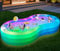 Lylting Aufblasbarer Pool für Erwachsene mit Lichtern, 330 x 183 x 55 cm, extra große Solar-Aufblasbecken mit Pumpe, große, verdickte Familiengröße Schwimmbecken für Hinterhof, Garten, Rasen, drinnen