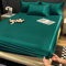 Gezu Spannbettlaken 160x200cm Satin Dunkelgrün Grün Seide Glanzsatin Glatt und Bequem Atmungsaktiv Weich Microfaser Spannbetttuch 160x200 Bettlaken für Boxspringbett Topper Matratze bis 30 cm