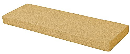 Gartenbankauflage für 2- oder 3-Sitzer Esszimmerbank Terrassenstuhl lang Sofakissen Outdoor Bankauflage Auflage Outdoor Bankauflage (60 x 30 x 4 cm Beige)