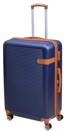UNIQUE HOME LIVING Suitcase Large 28-Inch Cabin Suitcase, Hard Shell ABS Expandable Travel Luggage with 8 Spinner Wheels, Lightweight Durable High Capacity Cabin Bag with Lock, Vienna - Dark Blue