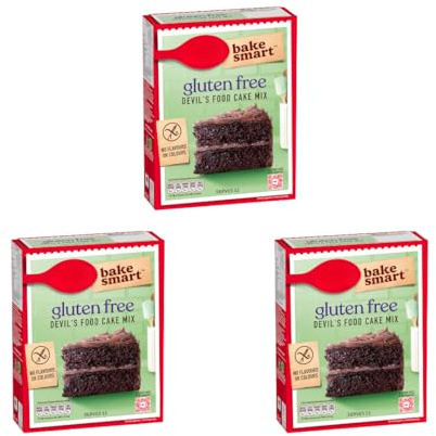 Gluten Free Devil's Food Cake Mix 3X425g - Easy Baking Mix for a Rich, Dark & Moist Gluten-Free Chocolate Cake - No Artificial Flavours or Colours - Serves 36 Total