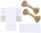 100 Stk Geschenkanhänger Groß, 300g/m² Kraftpapier Etiketten Tags, 4.5 x 9 CM Geschenkanhänger Anhänger Etiketten mit Jute-Schnur