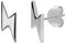 Blitz Ohrringe aus 925 Sterlingsilber Student Geek Nerd by Serebra Jewelry (925 Sterlingsilber)
