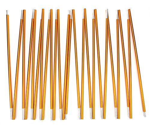 Zeltstange, Alulegierung, Ersatzgest?nge, 2 St¨¹ck 12 Sektionen, f¨¹r Camping, Hiking