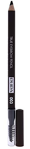 PUPA MilanoTrue Eyebrow Pencil - Total Fill Eyebrow Pencil Long Lasting - Waterproof, Dark Brown 1.0 g