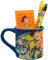 Sambro Disney Toy Story 4 Becher gefüllt mit Schreibwaren, Keramikbecher, mit Woody, Buzz und Jess, 1