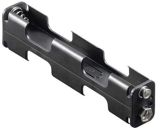 CABLEPELADO PORTAPACCHETTI PER 4 BATTERIE FR6, HR6, LR6 NERO