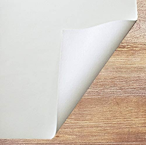 Protector de Mesa, salvamantel, Mantel Hule Muletón, Tela Impermeable con PVC y algodón Que Protege la Mesa de Golpes y arañazos (Blanco, 140 Redondo)