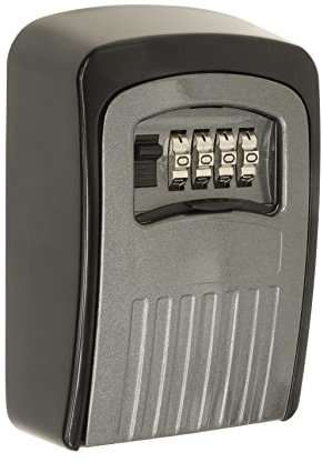 ARREGUI KEEPER SEG012 Schlüsseltresor mit Zahlencode | Schlüsselsafe für Außen und Innen | Schlüsselkasten mit Zahlenschloss | Einfache Montage | Key Safe für Ferienwohnungen | 11,8x8,5x3,5 cm | grau