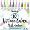 Chalkola Vintage Kreidestifte für Tafel Abwaschbar - 10 Kreidemarker Pastell 3mm Umkehrbare Spitze - Kreide Stift für Fenster, Tafel und als Glasstift. Chalk markers für Erwachsene & Kinder