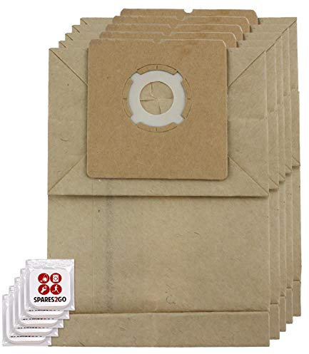 Spares2go - Bolsas de polvo resistentes compatibles con las aspiradoras Moulinex Boogy Pinochio Gimini (paquete de 5 + pestañas ambientadoras)