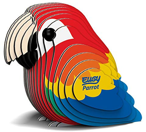 EUGY 023 Pappagallo. Eco-Friendly 3D Paper Puzzle