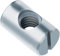 Kreuz Dübel Geschlitzt Metall Fassmuttern Fass-Mutter (10 Stück) Hex Verzinkt zum Möbel/Bett/Betten/Kinderbett/Stühle/Kinderbett Symmetrisch Dowels Nut Fasteners (10mm x 20mm)