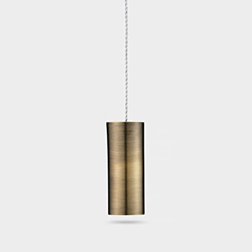 Pushka Home Contemporary Brushed Solid Brass Aged Antique Gold Cylindrical Bathroom Toilet Ceiling Fan Light Pull Handle