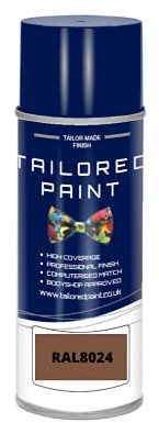 RAL 8024 Beige Brown Gloss Enamel Aerosol Paint Can Paint For Wood, Metal, Plastic, PVC, UPVC, Fascia Boards - Indoor & Outdoor