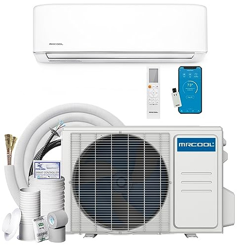 MRCOOL 18000 BTU 230V Ductless Inverter Mini Split Air Conditioner & Heat Pump System, Easy Pro Series - Wall-Mounted AC Unit w/Heating and Cooling for Home, Office & Commercial Space