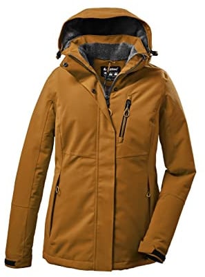 Killtec Damen Outdoorjacke Funktionsjacke mit abzippbarer Kapuze KOW 140 WMN Jckt wasserdicht, Winddicht, atmungsaktiv 00609-Mango 40