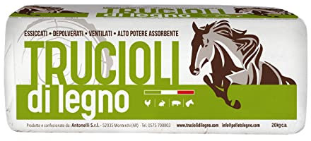 Millstore Segatura Legno Economica Misto Abete e faggio per lettiera e Box Cavalli, Avicoli e Roditori - 20 kg