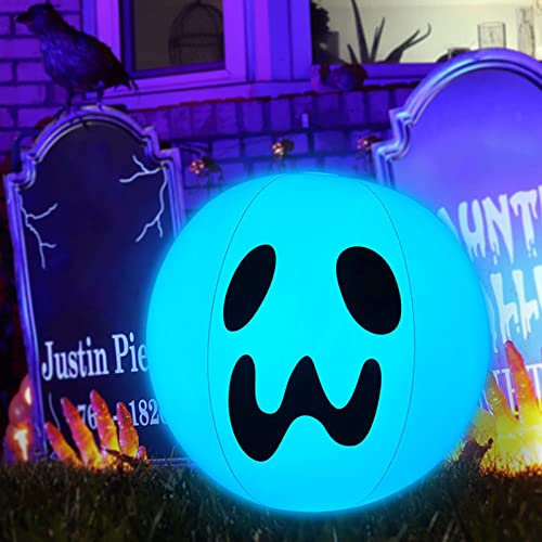 WOXIHUAN Halloween Lichterkette mit Fernbedienung LED Lichterketten PVC Aufblasbare Lichter wasserdichte Halloween Lichterkette Außen Innen Weihnachtslichter für Party Garten Halloween Deko