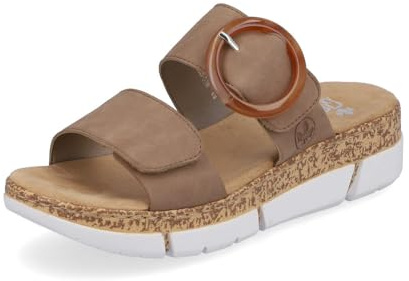 Rieker Damen Pantoletten V2392, Frauen Slipper