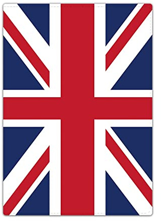 Passport Holder Cover, PU Leather Travel Wallet Case Organiser for Passport, Business Cards, Credit Cards, Boarding Passes (British Flag)