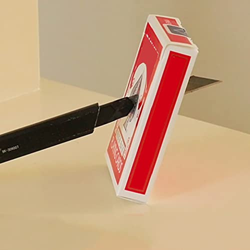 Messer Thru Deck von J.C Magic Tricks Messer Penetrate Card Box Magia Visual Penetration Magic Close Up Street Llusions Gimmicks Mentalismus Requisiten