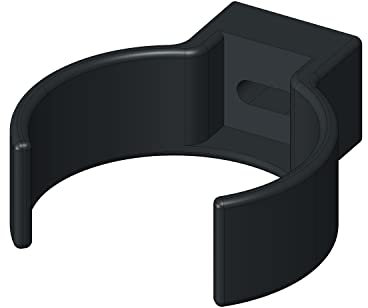 4Home&Garden | Einzelteile Dachrinnensystem 60 mm Typ250 Fallrohr DN 60 | Halbrundrinne Kunststoff PVC Anthrazit | Verbinder Stutzen Rinnenhalter (Rohrschelle)