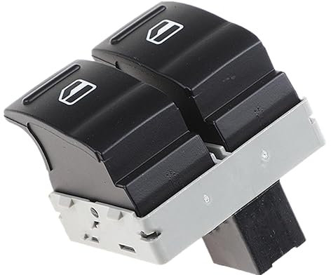 LEDFEWAG Interruptor Mando Elevalunas Botonera de Ventana del Pasajero 7E0959855A Compatible para Transporter T5 T6