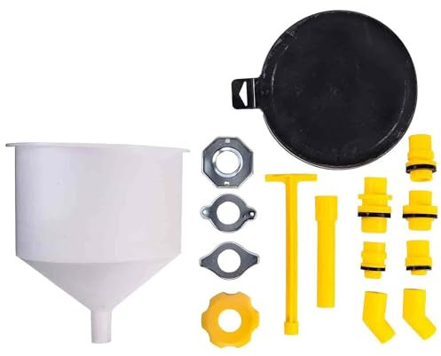 15PCS Radiator Funnel Fill Kit Spill Proof Radiator Coolant Filling Funnel Kit Cooling System fill kit for Refilling Coolant No Spill Bleeder