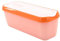 Récipient à Crème Glacée, Bac à Crème Glacée avec Couvercle, Récipient de Stockage de Crème Glacée Faite Maison, Grande Boîte à Crème Glacée Hermétique pour Yaourts Desserts, Bacs à Glace, Orange