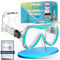 KAIMANA Taucherbrille Kinder inkl. Tragetasche, besonders Bequeme Tauchmaske Kinder mit Silikonband, Türkis