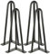 MENGDA 20/30/41/50/71/76/86cm DIY Pieds de Table en Métal, 4pcs, Hairpin Legs, Diamètre 10 mm Pieds de Meuble pour Table Basse/Table de Salle à Manger,Noir/Blanc (Noir, 30cm Trois tiges)