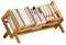 aichilra Bücherregal aus Holz, neigbar, Schreibtisch-Bücherregal, Organizer, Präsentationsständer, kleiner Buchhalter, geneigter Tischständer für CDs/Zeitschriften/Bücher (50 cm)
