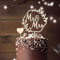 Hochzeitstorte Deko Holz Mr und Mrs Tortenstecker + 2 beschreibbare Herz Topper - Personalisiertes Kuchendekoration für Hochzeiten, Verlobungen und mehr
