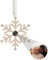 Benutzerdefinierter Fotoschmuck für den Weihnachtsbaum, Personalisierter Schneeflocken-Weihnachtsschmuck, Hängende Schneeflocken-Projektionsanhänger-Ornamente mit Bildern im Inneren