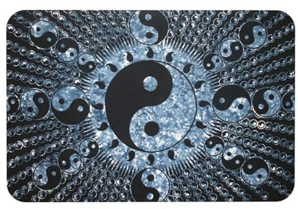 YFSGDLBN Ying Yang Diagramm gedruckt Kieselgur Matte Teppich waschbare Matte Eingangsteppich