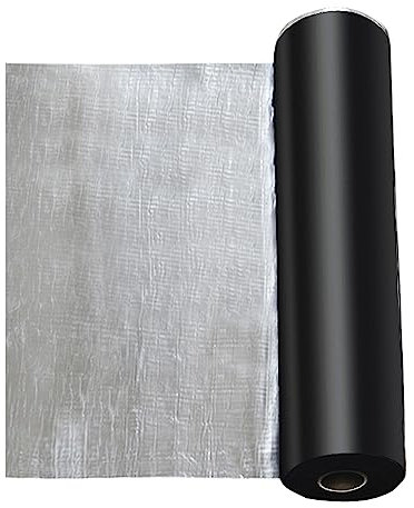 Self Adhesive Asphalt Waterproof Roof Repair Tape for Walls Roofs Floors Lofts Aluminium Foil Tape for Shed Roofing Felt and Roof Cladding Insulation Leakproof and Waterproof (1x8m)