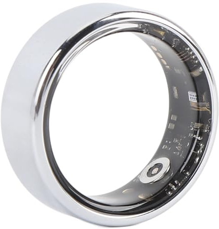 Smart Ring, Fitness-Tracker-Ring, Kabelloser Sport-Gesundheits-Tracker mit App, Bluetooth-Aktivitäts-Tracker für Männer Frauen, IP68 Wasserdichter Ring (Größe 12