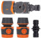 Garden Hose Connectors and Fittings Set,Double Male Hose Connectors-2Pcs End Quick Connectors for Hose Pipe Fitting 1/2 Plastic Tap Connector-Garden Regulator Valve Fitting Connect Adaptor Tool