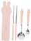 ULTECHNOVO 1Juego Utensilios Inoxidable Picnic y Camping Set Portátil Tenedor y Palillos Estuche para y Actividades