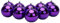 Toyland® 10 Extra Large 100mm Colour Christmas Baubles - Christmas Tree Decorations (Purple)