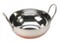 Set of 2 Stainless Steel w/Copper Base Balti Dish 8, Serving Karahi, Indian Curry