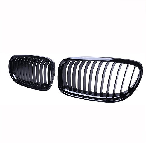 Ricoy - Rejilla delantera central para E90 E91 323i 325i 328i 330i 335i 4 puertas LCI Facelift, color negro brillante
