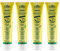 CMD Teebaumöl Zahngel (4x75ml), mit grünem Tee ohne Fluorid, ohne ätherische Öle (Homöopathieverträglich) Bio-Zahnpasta, Vegan, Naturkosmetik für sensible Zähne