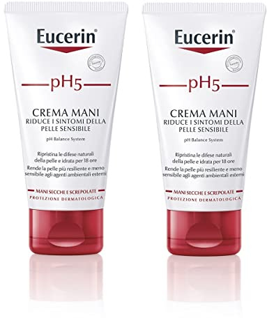 Eucerin pH5 - Crema Mani Pelle Sensibile, 2x75ml