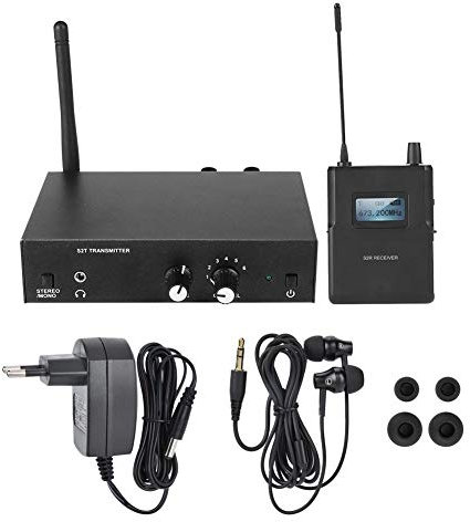 de Monitor inalámbrico estéreo UHF S2 intrauditivo Transmisor y Receptor 100-240V(Enchufe de la UE) in Ear System