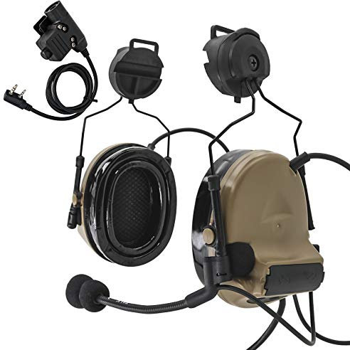 TAC-SKY Casque Airsoft Comta II Version casque audio pour activités de plein air