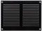 Steinberg14 Griglia di Ventilazione Rettangolare 200x200 mm - Griglie di Aerazione in Metallo Nero - Serranda di Scarico dell'aria con Zanzariera - Copri Bocchetta Interna a Parete e a Soffitto
